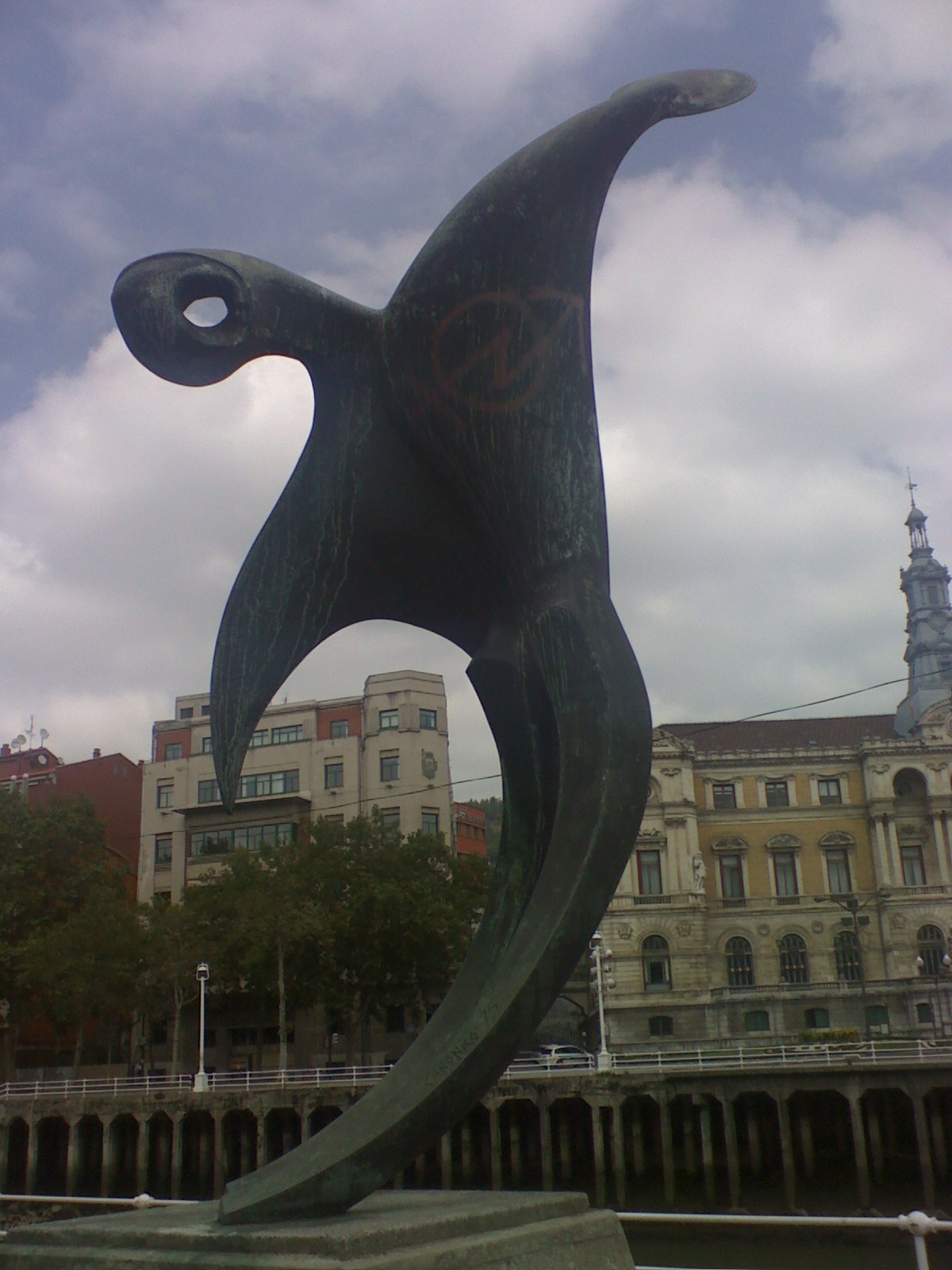 Squatter-Zeichen in Bilbao